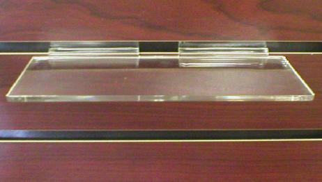 Acrylic Slatwall Shelves