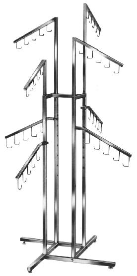 4 Way 8-Slant Arm Racks
