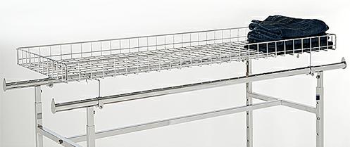 Rack Topper Shelf for Double Bar Garment Racks