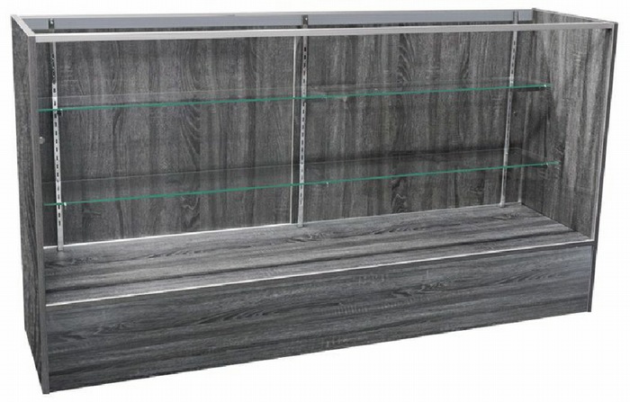 Rustic Gray 6ft Full Vision Showcase