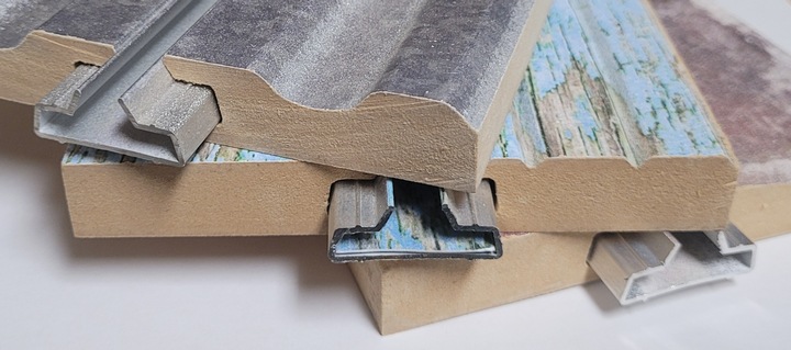 Slatwall aluminum groove inserts