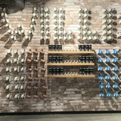 Taupe Brick Slatwall