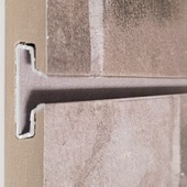 Taupe Brick Slatwall