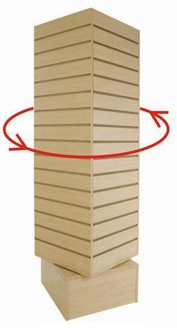 Slatwall Rotating Cube Fixture - 12 inch