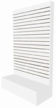 Slatwall L Wall Display Fixture - White