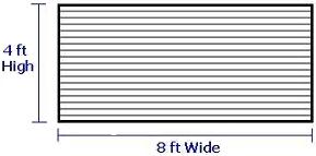 Standard 4x8 Slatwall Panel