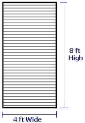 Vertical 8x4 Slatwall Panel
