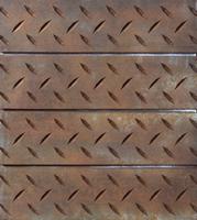 Rust Diamond Plate Slatwall