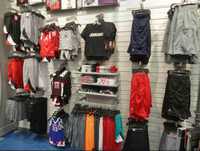 White Brick Slatwall Display